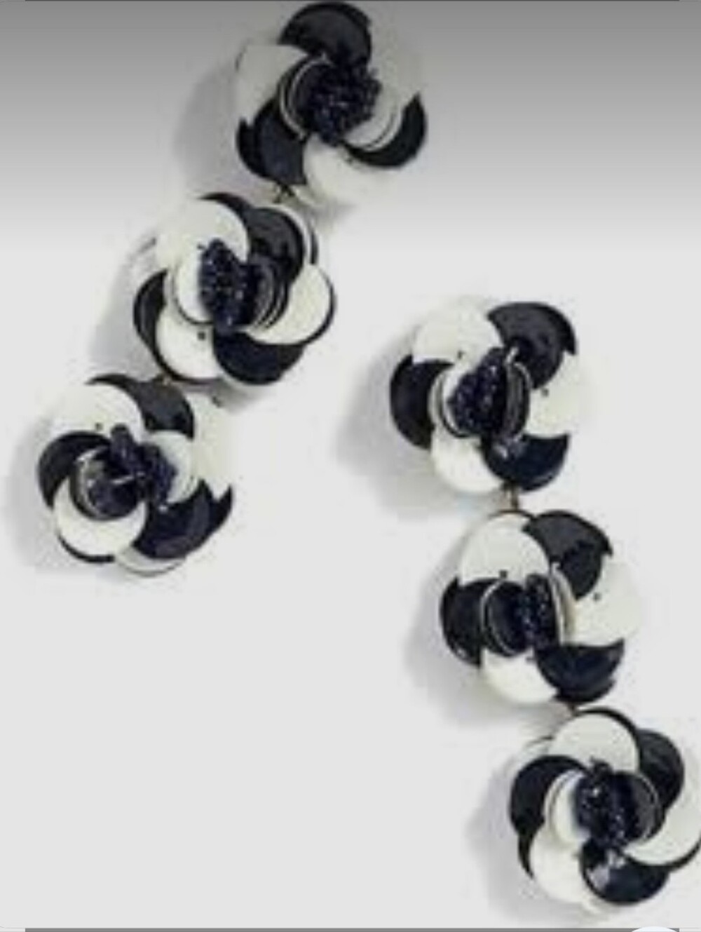 J.Crew flower drop earrings